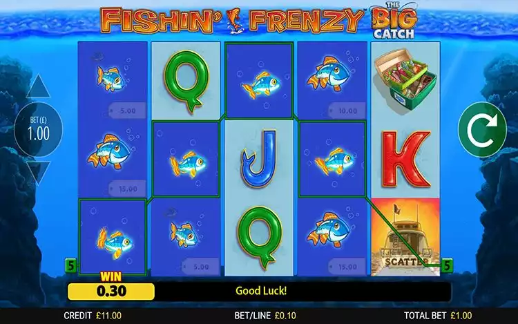 Fishin’ Frenzy Slotbild